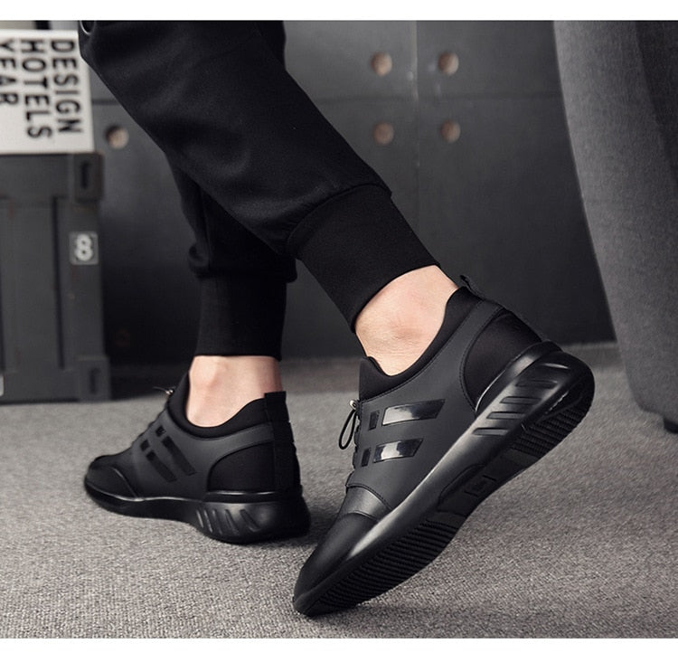 Zapato ortopédico de cuero de primera calidad cómodo para hombre