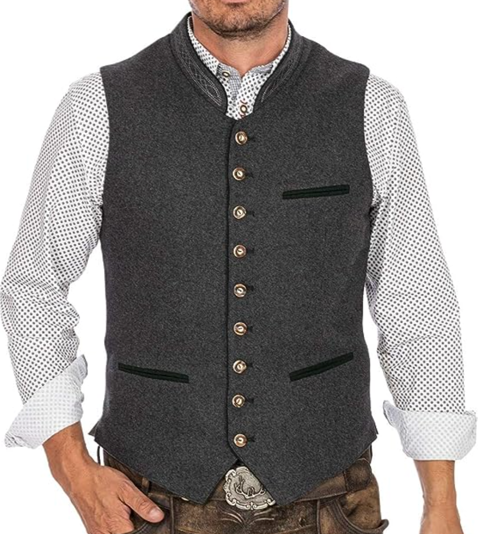 Chaleco de traje regional elegante para hombre