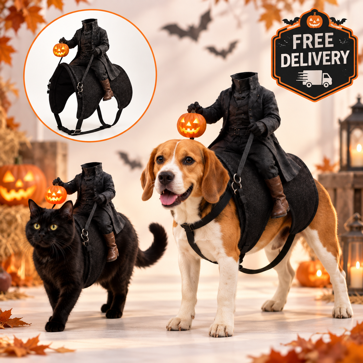 Headless Horseman Pet Costume | Halloween