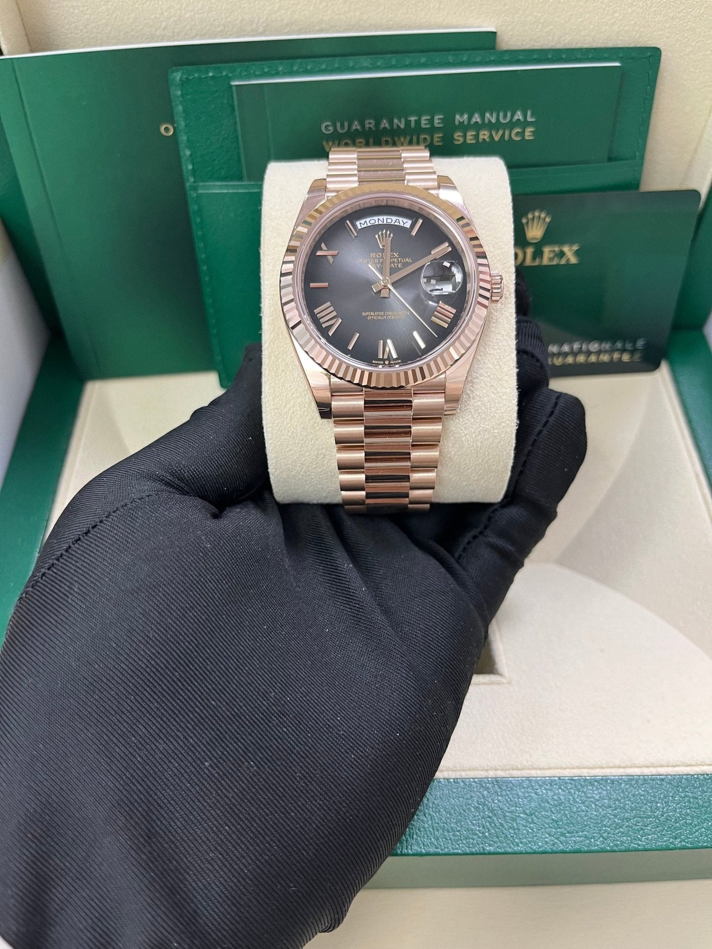Rolex Day-Date 40 Slate Ombre Roman Dial 228235