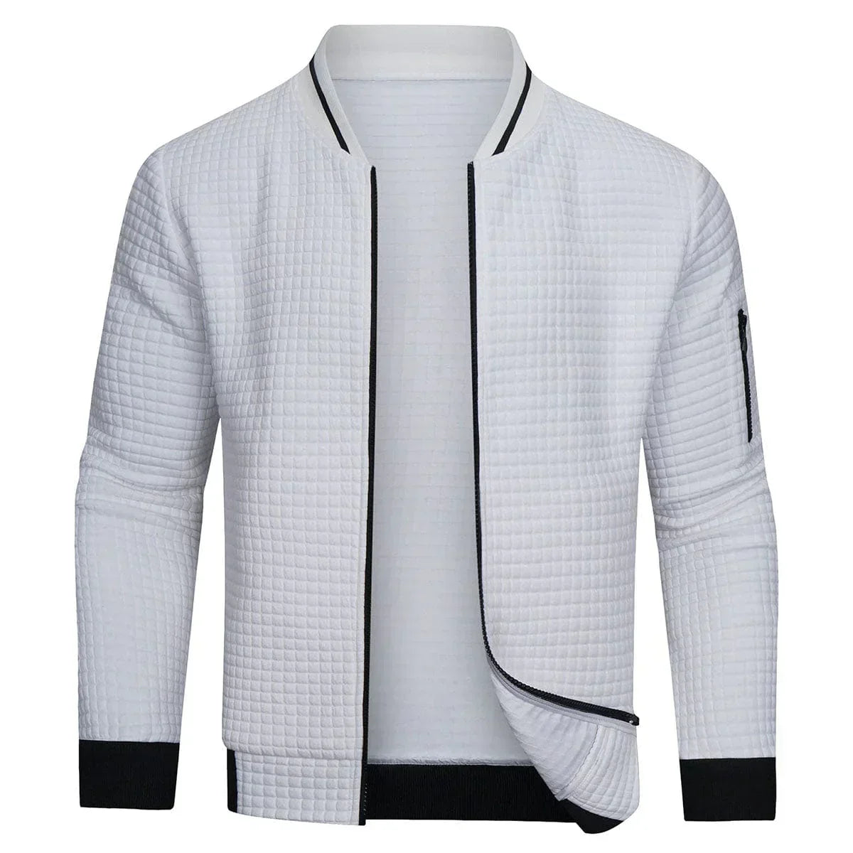 Cómodo y cálido jersey de hombre con cremallera