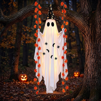 GhostSwing – 5.4FT Light-Up Halloween Ghost