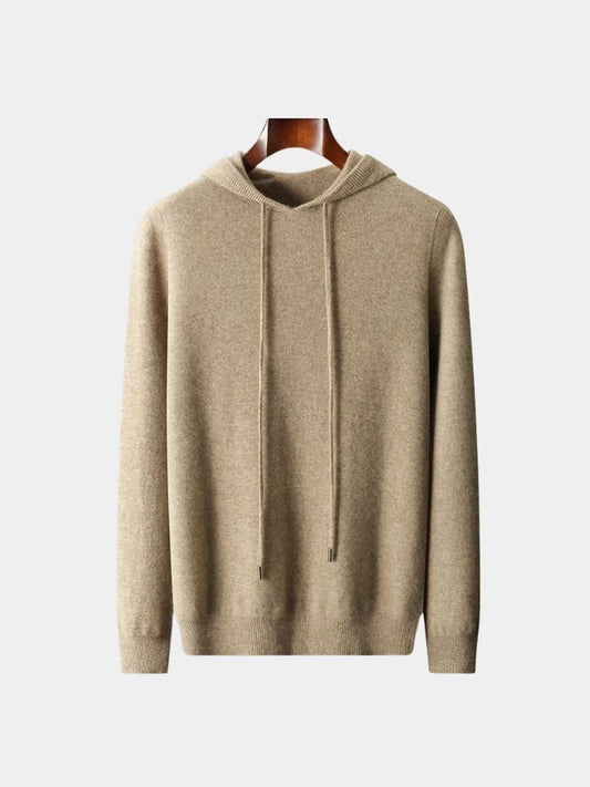 100% Cashmere Hooded Sweater - Cross & Crown