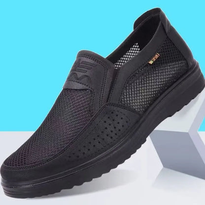 Mocasines de cuero transpirables para hombre