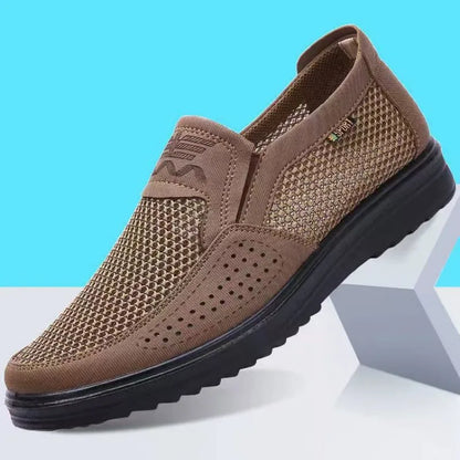 Mocasines de cuero transpirables para hombre
