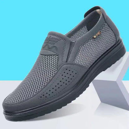 Mocasines de cuero transpirables para hombre