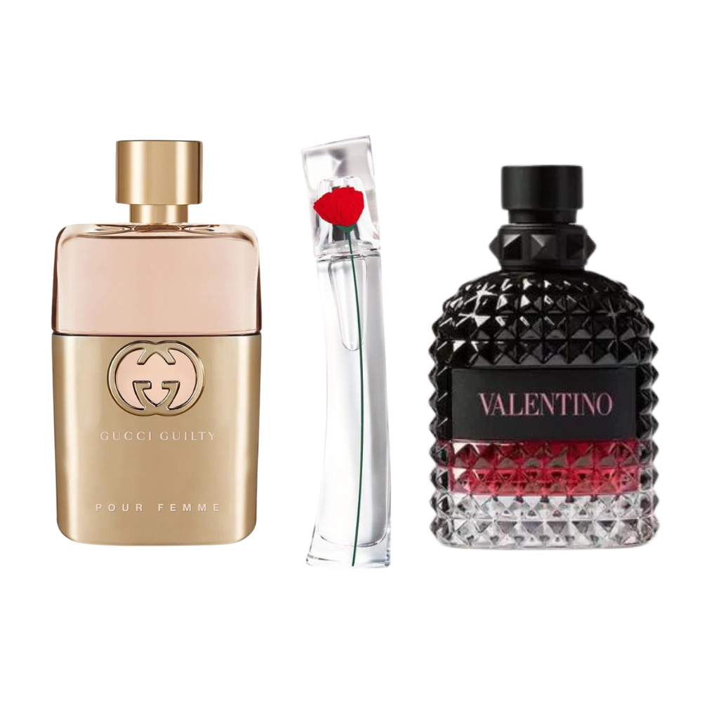 3 Parfums Gucci Guilty, Valentino Intense, Flower By Kenzo (Eau Parfum) - 100Ml