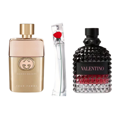 3 Parfums Gucci Guilty, Valentino Intense, Flower By Kenzo (Eau Parfum) - 100Ml
