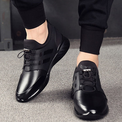 Zapato ortopédico de cuero de primera calidad cómodo para hombre