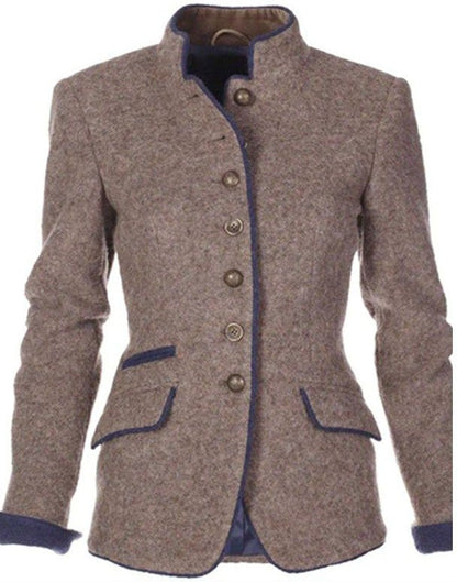 Chaqueta elegante de mujer en color liso