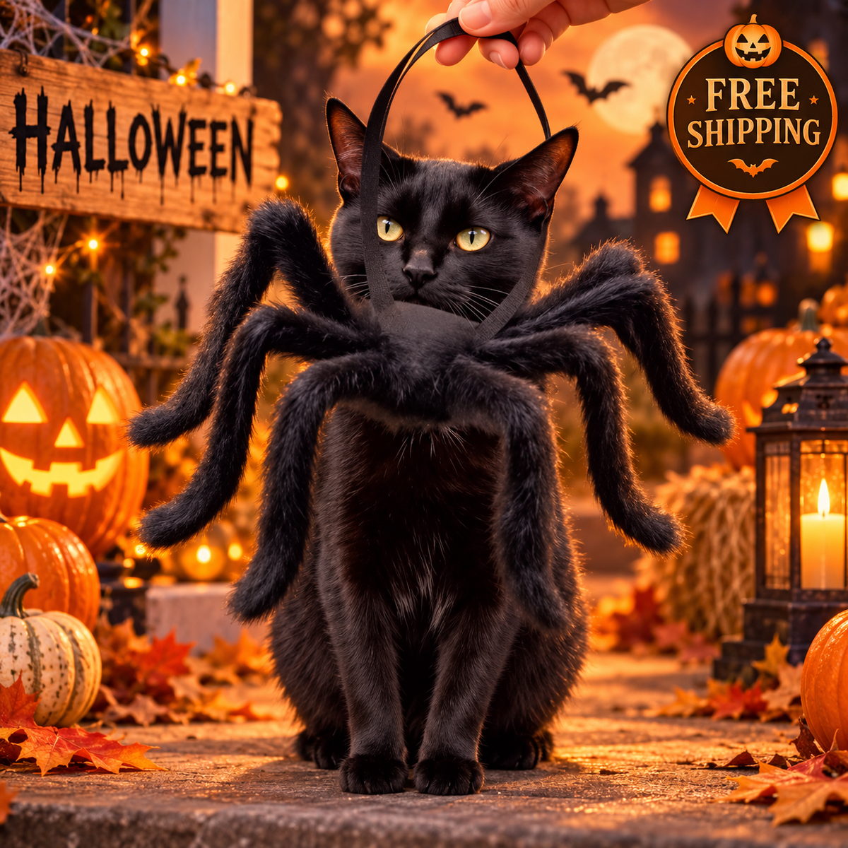 Spider Costume for Dogs & Cats | Halloween