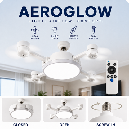 AeroGlow™ 4-Fan Ceiling Light
