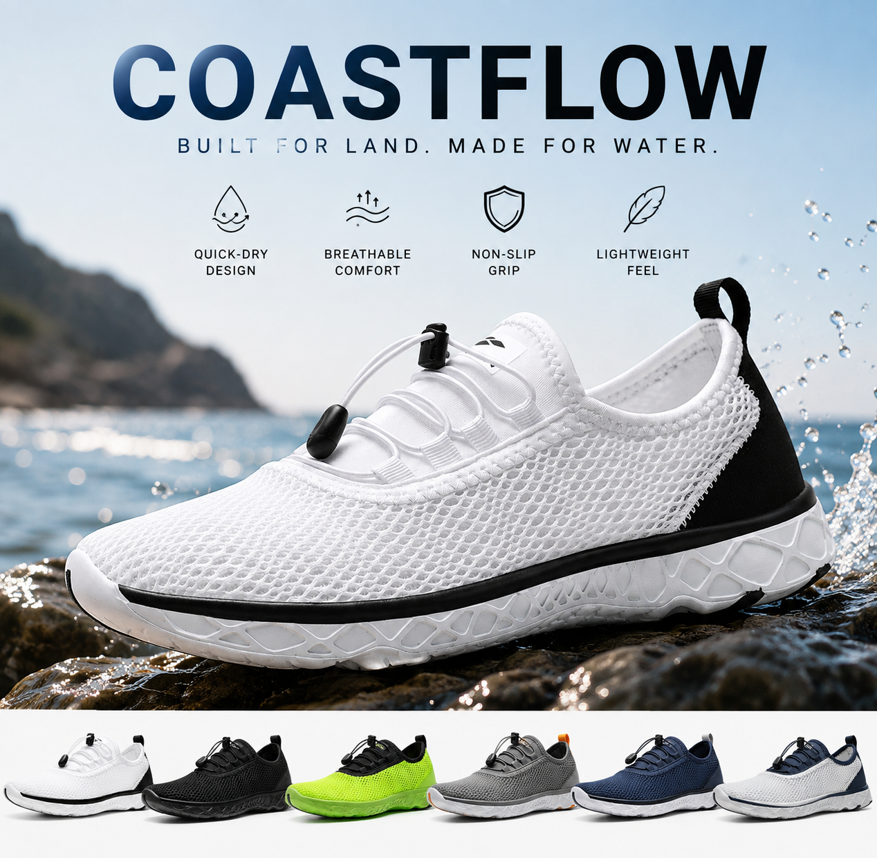 CoastFlow™ Quick-Dry Shoes