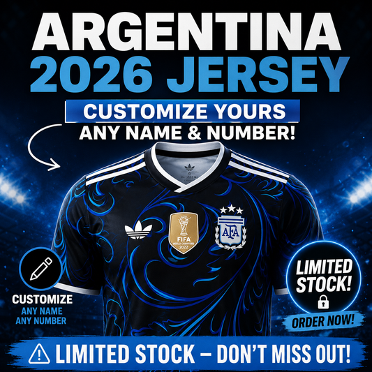 Argentina 2026 Custom Name & Number Jersey | Limited Edition