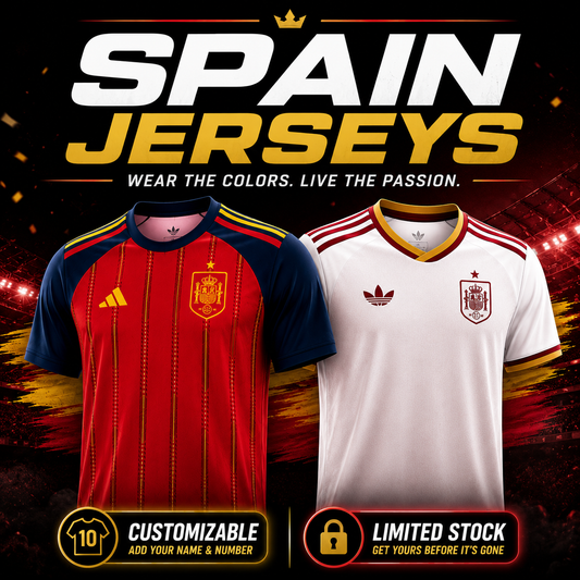 Spain 2026 Custom Name & Number Jersey | Limited Edition