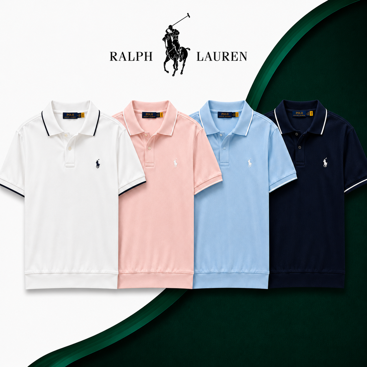 R&L Signature Polo | Premium-Set mit 4 Poloshirts
