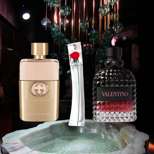 3 Parfums Gucci Guilty, Valentino Intense, Flower By Kenzo (Eau Parfum) - 100ml