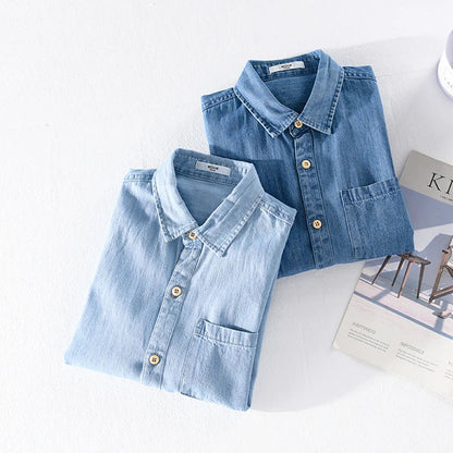 Camisa de algodón Alessandro Denim para hombre