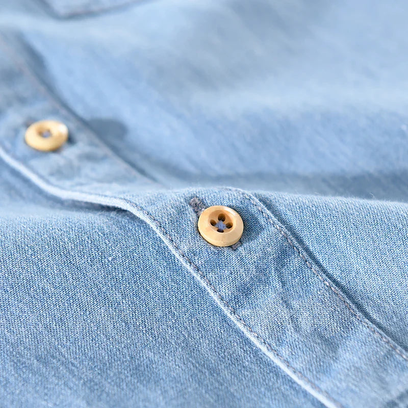 Camisa de algodón Alessandro Denim para hombre
