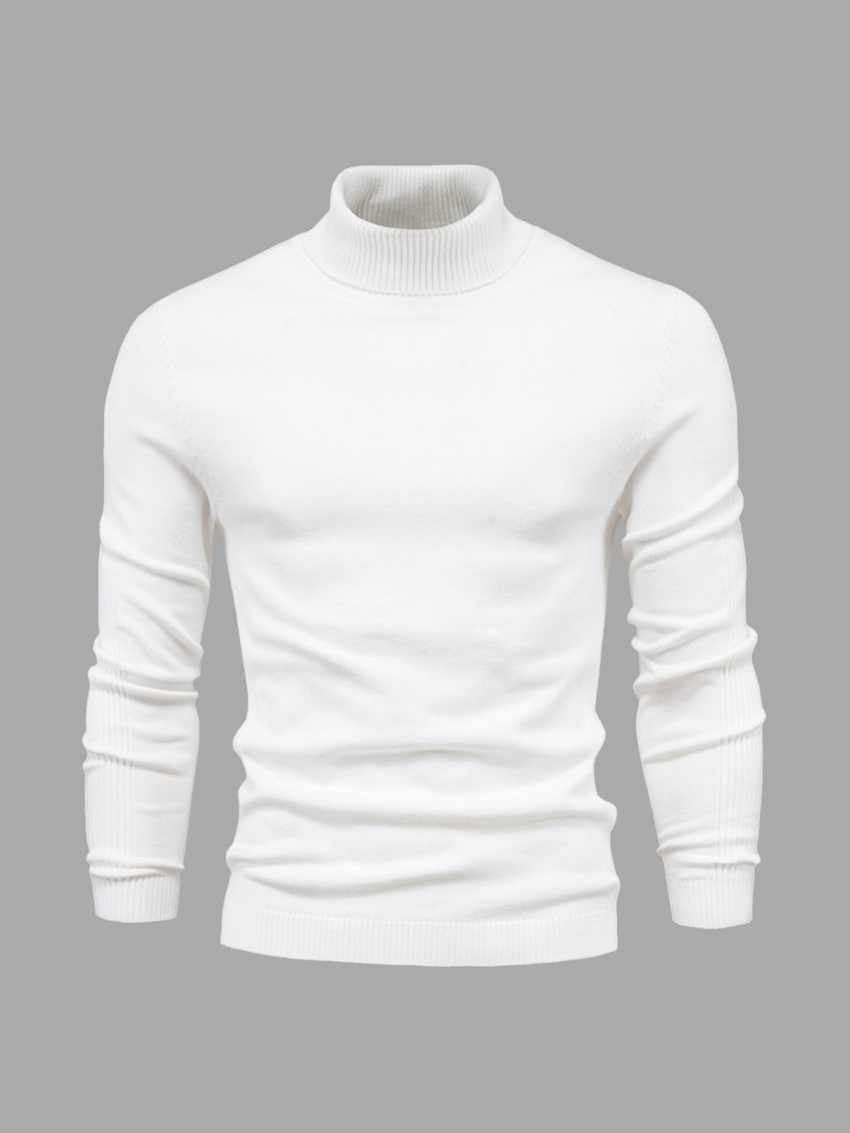 Jersey de cuello alto para hombre, lavable