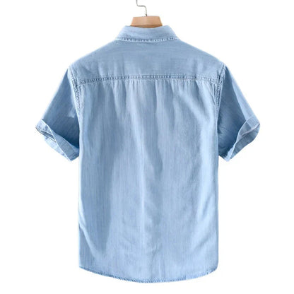 Camisa de algodón Alessandro Denim para hombre