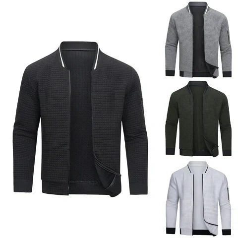 Cómodo y cálido jersey de hombre con cremallera