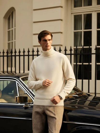 Aurelius Wool Turtleneck - Cross & Crown