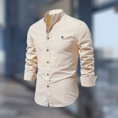 Polo de manga larga moderno para hombre