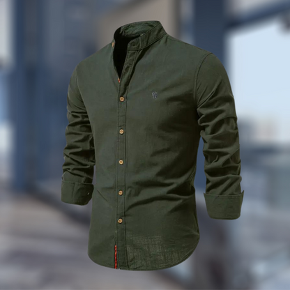Polo de manga larga moderno para hombre