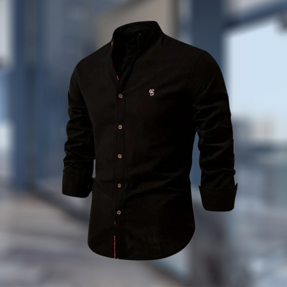Polo de manga larga moderno para hombre