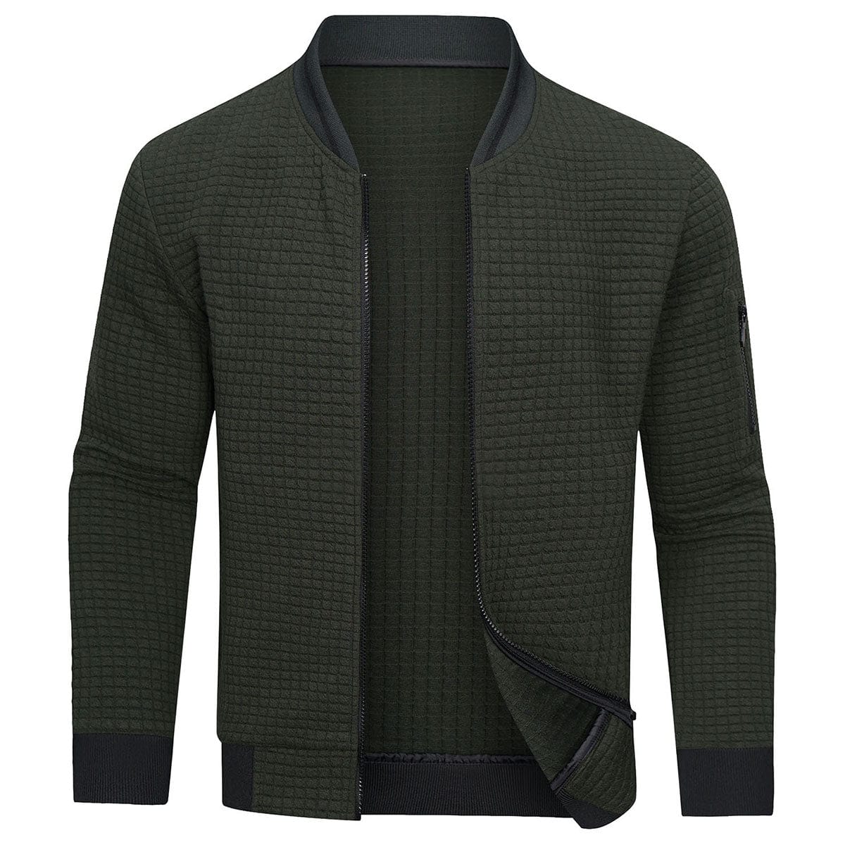 Cómodo y cálido jersey de hombre con cremallera