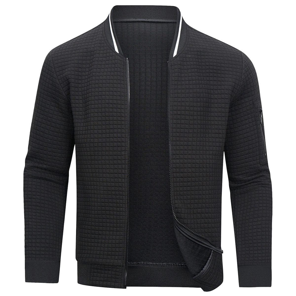 Cómodo y cálido jersey de hombre con cremallera