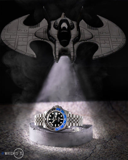 Rolex GMT-Master II "Batgirl" Stainless Steel Black and Blue Cerachrom Jubilee (Ref# 126710BLNR)