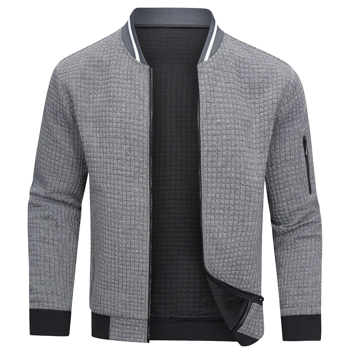 Cómodo y cálido jersey de hombre con cremallera