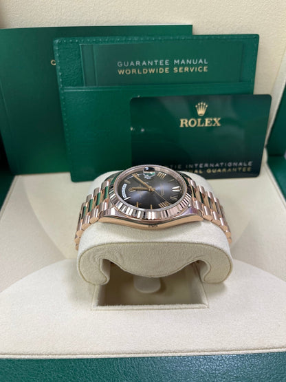 Rolex Day-Date 40 Slate Ombre Roman Dial 228235