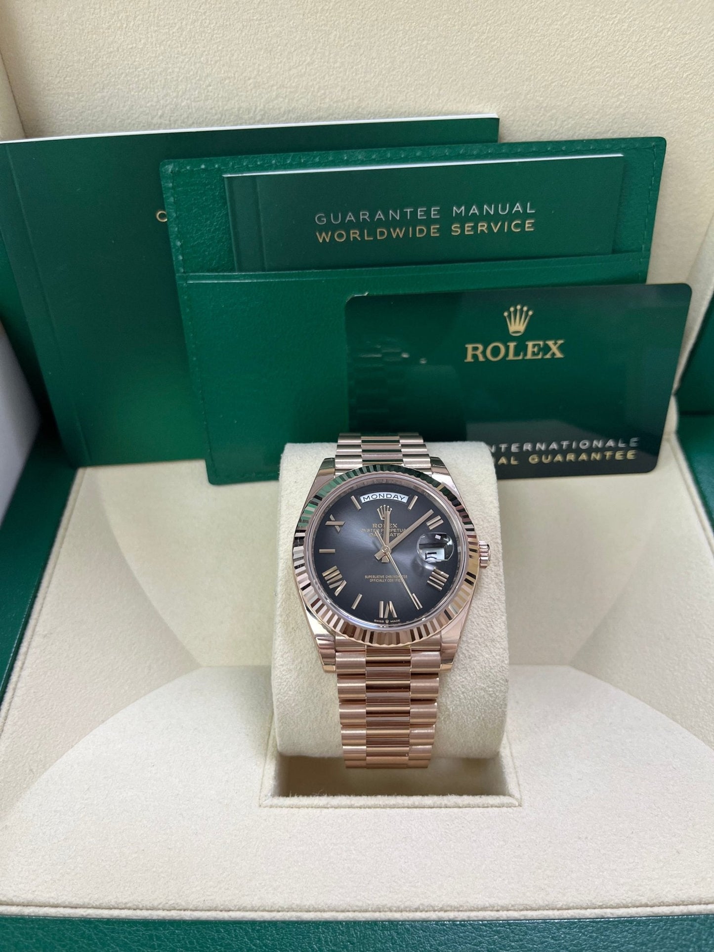 Rolex Day-Date 40 Slate Ombre Roman Dial 228235