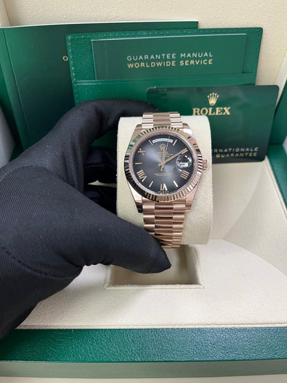 Rolex Day-Date 40 Slate Ombre Roman Dial 228235