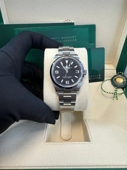 Rolex Explorer Stainless Steel Oyster Perpetual Explorer - Black Dial - Oyster Bracelet 124270