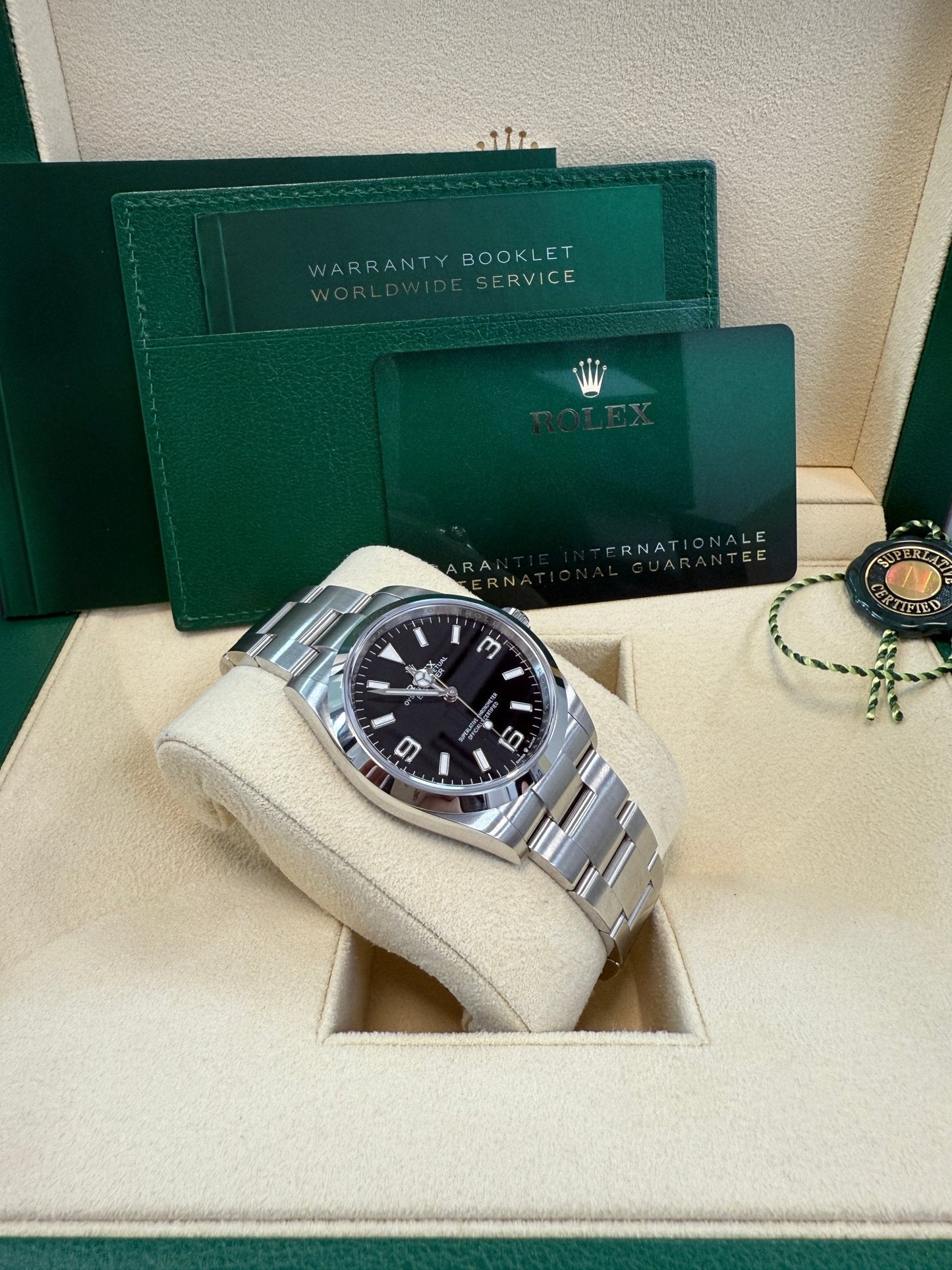 Rolex Explorer Stainless Steel Oyster Perpetual Explorer - Black Dial - Oyster Bracelet 124270