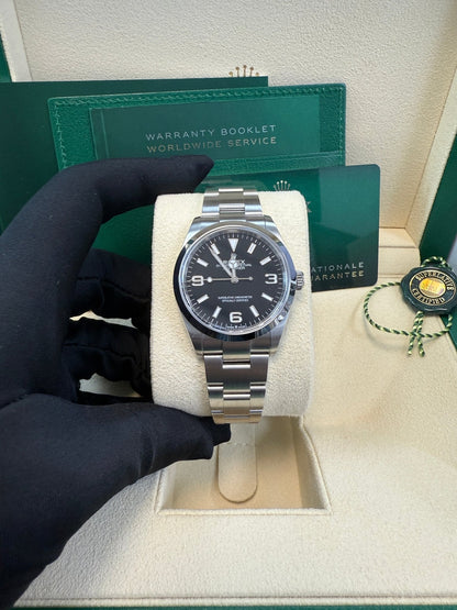 Rolex Explorer Stainless Steel Oyster Perpetual Explorer - Black Dial - Oyster Bracelet 124270