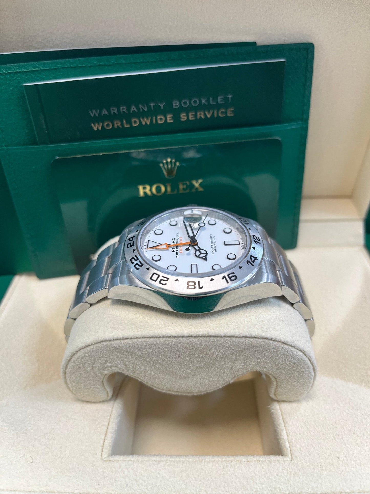 Rolex Oyster Perpetual Explorer II Oystersteel White Dial Oyster Bracelet (Ref# 226570)