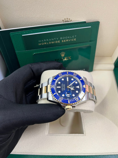 Rolex Submariner Two-Tone Yellow Gold & Steel Rolesor - Blue Dial Ceramic Bezel (Ref# 126613LB)