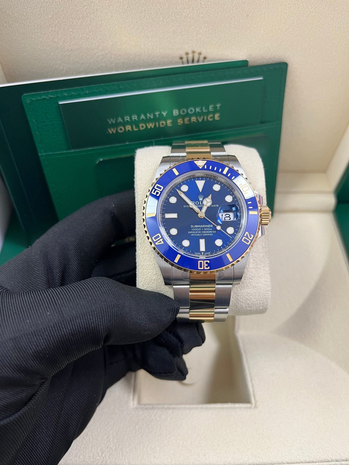 Rolex Submariner Two-Tone Yellow Gold & Steel Rolesor - Blue Dial Ceramic Bezel (Ref# 126613LB)