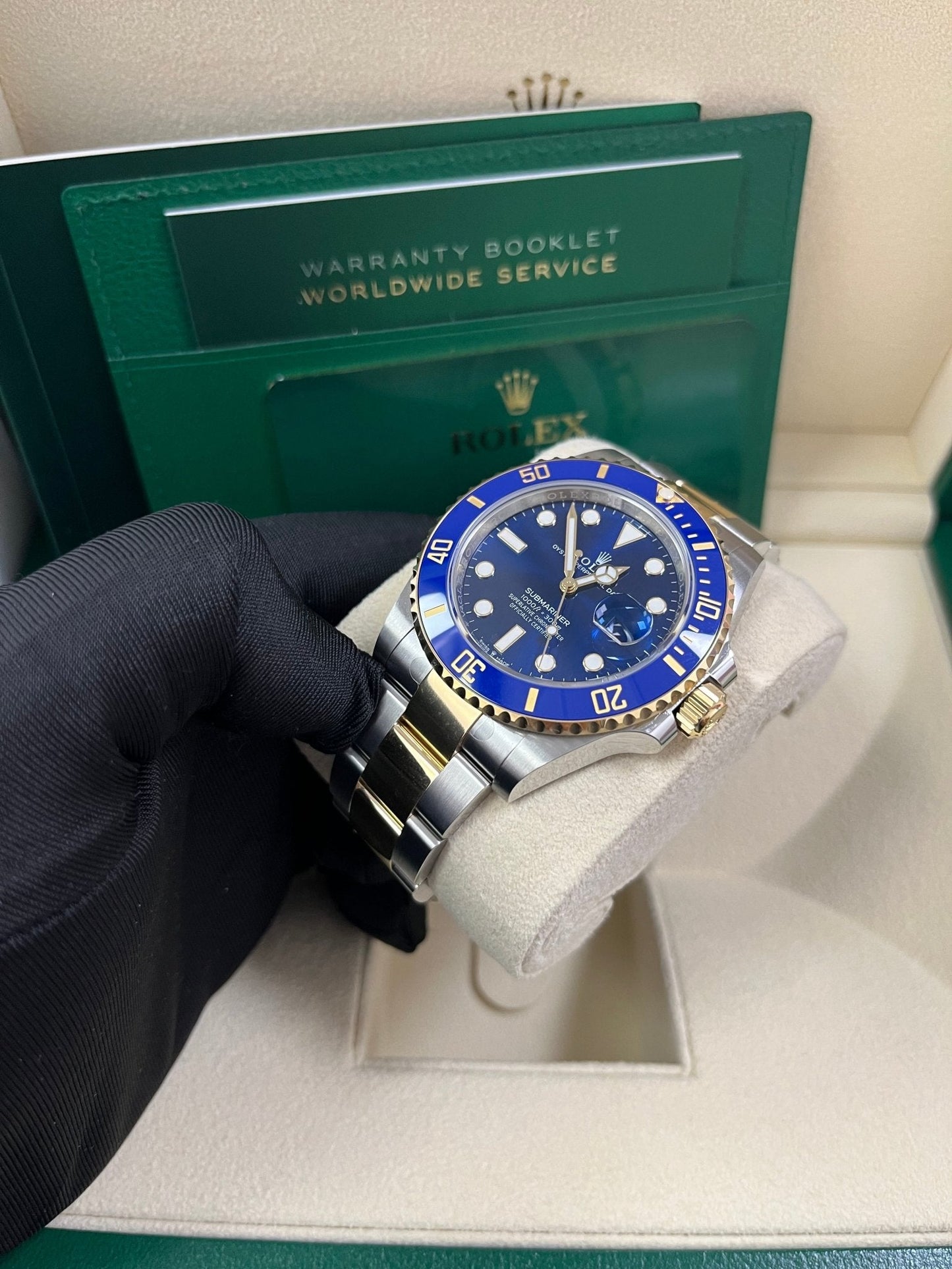Rolex Submariner Two-Tone Yellow Gold & Steel Rolesor - Blue Dial Ceramic Bezel (Ref# 126613LB)