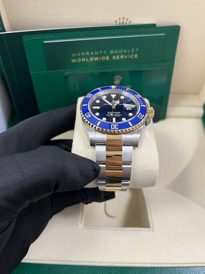 Rolex Submariner Two-Tone Yellow Gold & Steel Rolesor - Blue Dial Ceramic Bezel (Ref# 126613LB)